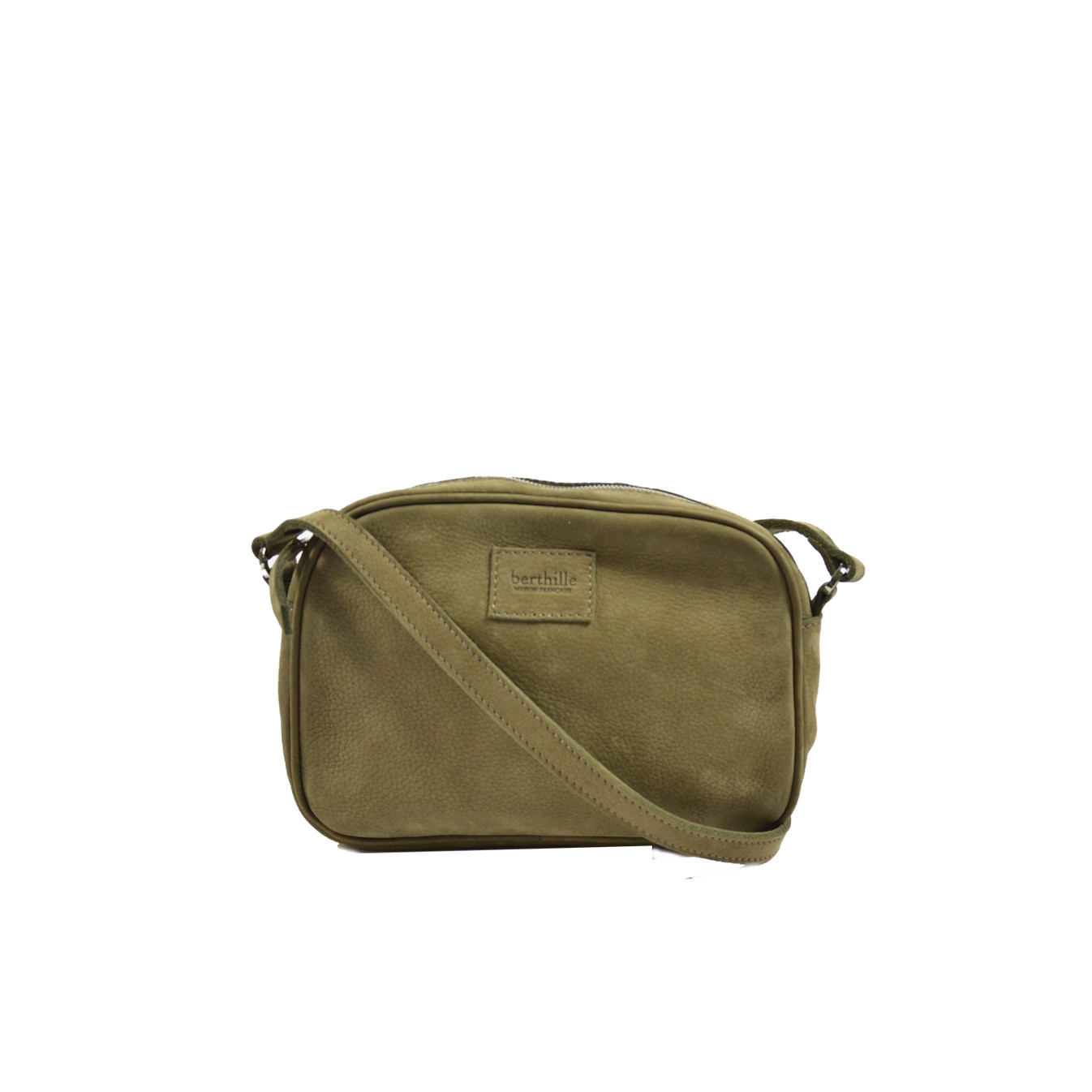 Berthille Nubuck Minaudière Trotteur Kaki
