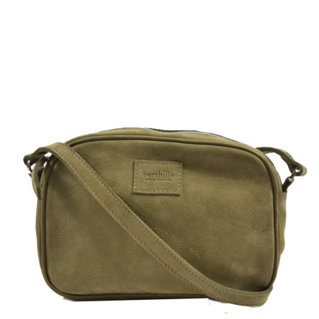Berthille Nubuck Minaudière Trotteur Kaki