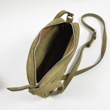Berthille Nubuck Minaudière Trotteur Kaki