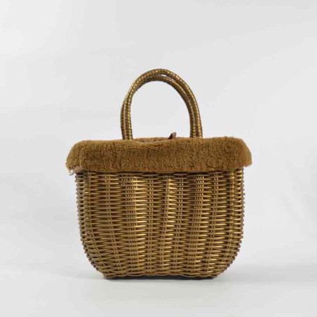 The Basket Journey Moscoubijoux Small Cabas Camel