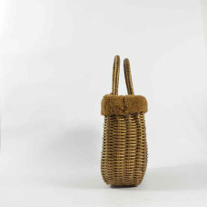 The Basket Journey Moscoubijoux Small Cabas Camel