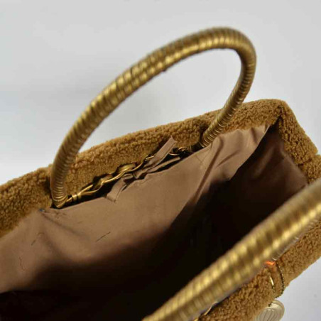 The Basket Journey Moscoubijoux Small Cabas Camel