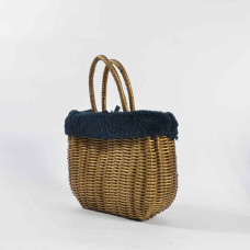 The Basket Journey Moscoubijoux Small Tote Marine