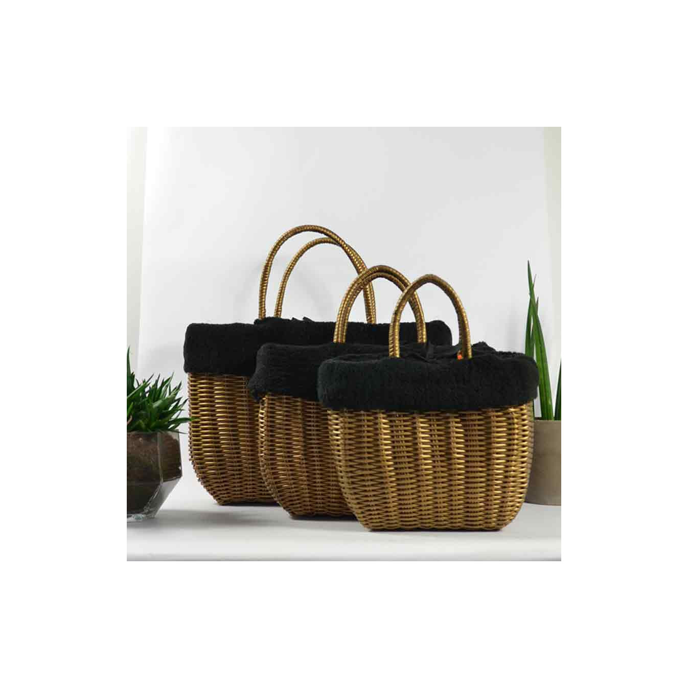 Le Voyage en Panier Moscoubijoux Small Tote Bag Black