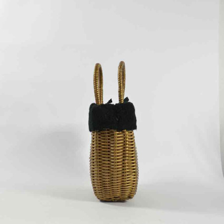 Le Voyage en Panier Moscoubijoux Small Tote Bag Black