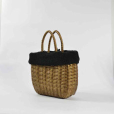 Le Voyage en Panier Moscoubijoux Small Tote Bag Black