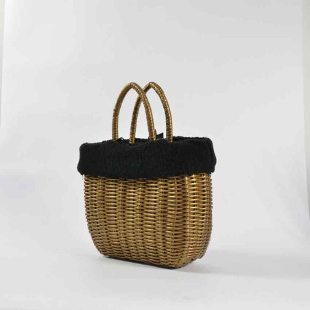 Le Voyage en Panier Moscoubijoux Small Tote Bag Black