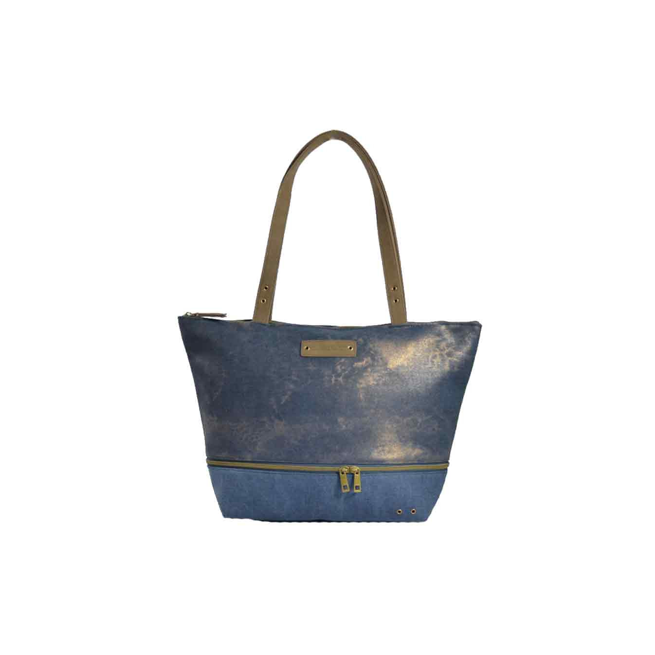 The Journey in Basket Tote Bag Universal Blue