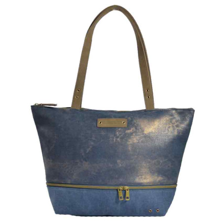 Le Voyage en Panier Sac Cabas Univers bleu