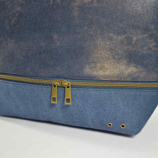 Le Voyage en Panier Sac Cabas Univers bleu details