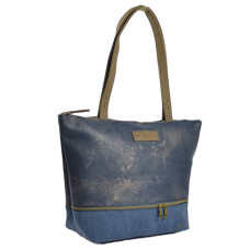 The Journey in Basket Tote Bag Universal Blue