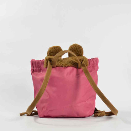 The Teddy Backpack for Kids in Rose/Brown