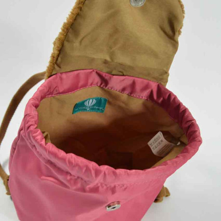 The Teddy Backpack for Kids in Rose/Brown