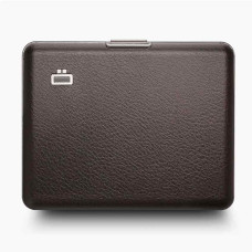 Ogon Smart Case Large Simili Porte Cartes Vegan Marron face
