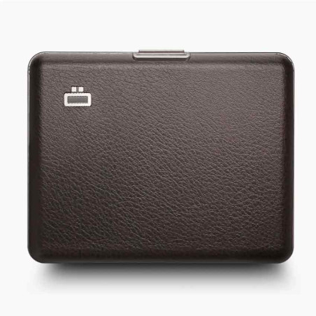 Ogon Smart Case Large Vegan Leather Card Holder Brown