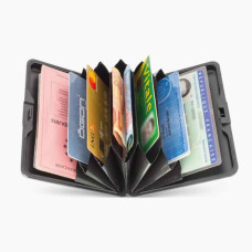 Ogon Smart Case Large Vegan Leather Card Holder Brown