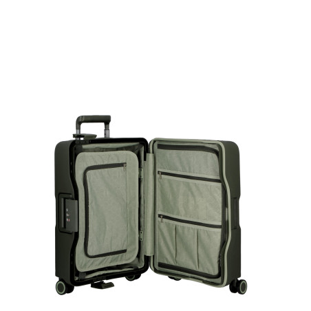 Jump Maxlock Valise Moyenne 66cm 4 Roues Fermeture TSA Kaki ouvert
