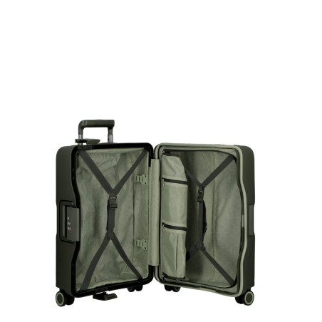 Jump Maxlock Valise Moyenne 66cm 4 Roues Fermeture TSA Kaki ouvert 2