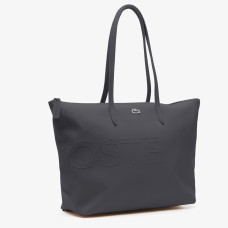Lacoste Zippered Tote Bag L12.12 Dark Shadow