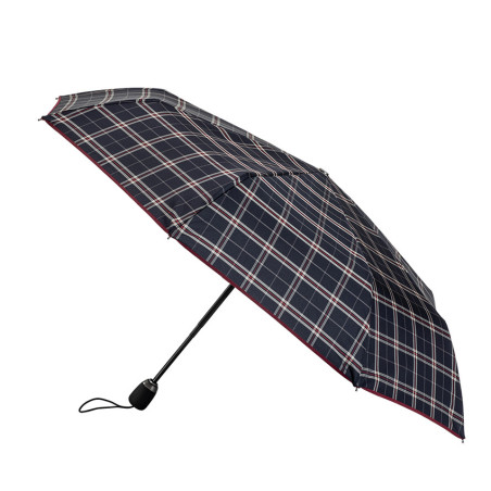 Piganiol Folding Automatic Umbrella Harry Burgundy Bias