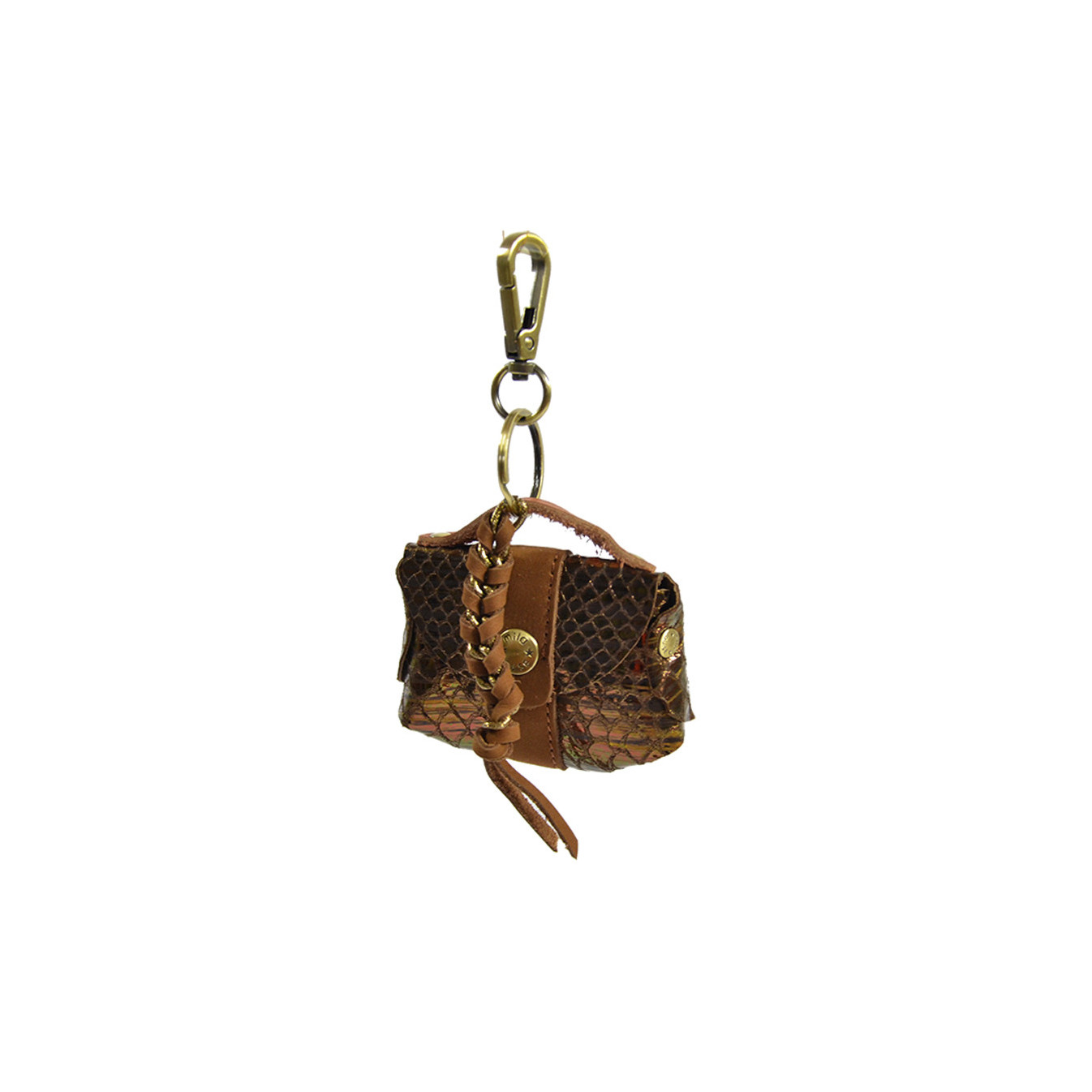 Mila Louise Rio K Camel Keychain