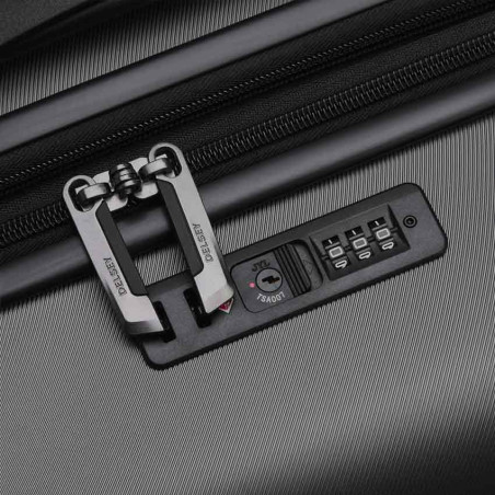 Delsey Air Armour Valise Soute M Extensible 4 Roues 68 CM combinaison TSA noir détails