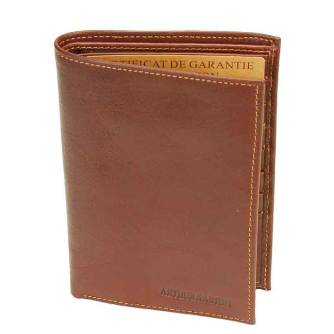 Arthur & Aston Adam Leather Wallet Chestnut