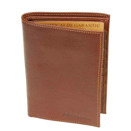 Arthur & Aston Adam Leather Wallet Chestnut