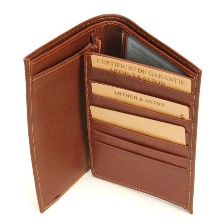 Arthur & Aston Adam Leather Wallet Chestnut