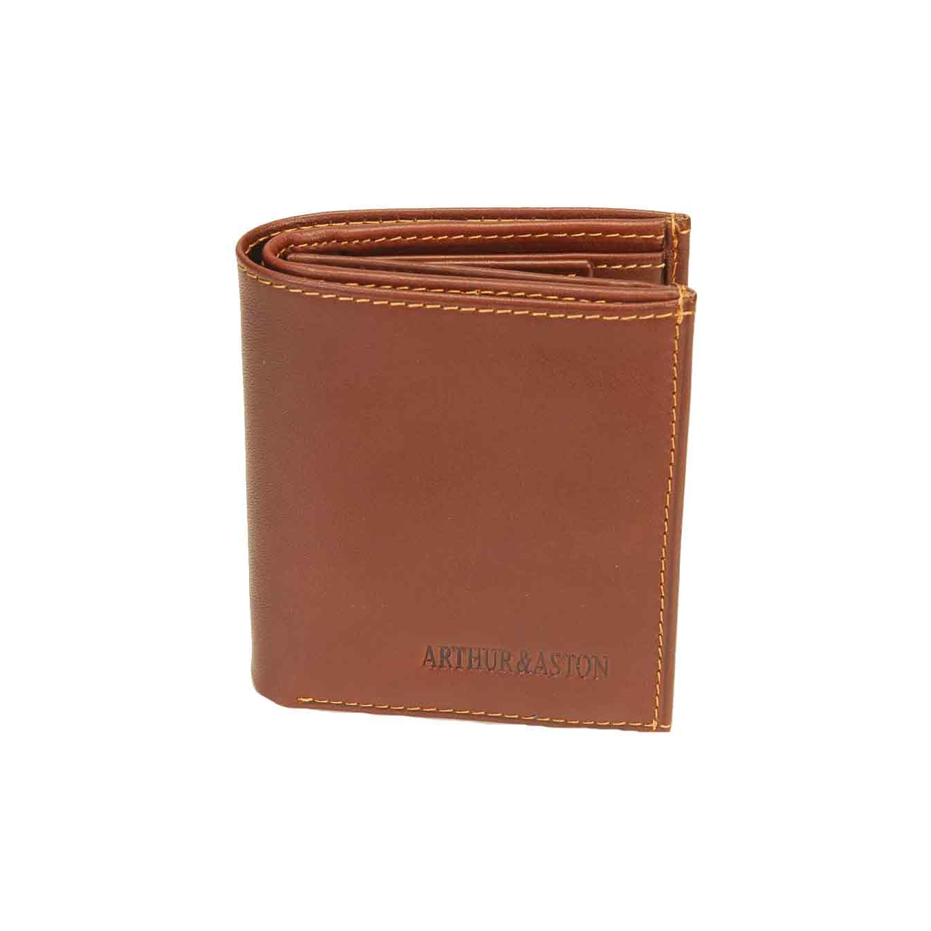 Arthur & Aston Adam Cardholder and Wallet Chestnut Leather