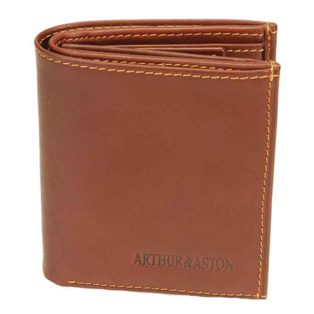 Arthur & Aston Adam Cardholder and Wallet Chestnut Leather