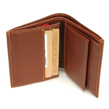 Arthur & Aston Adam Cardholder and Wallet Chestnut Leather
