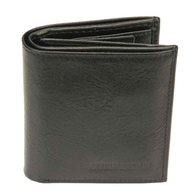 Arthur & Aston Adam Cardholder and Wallet Black Leather