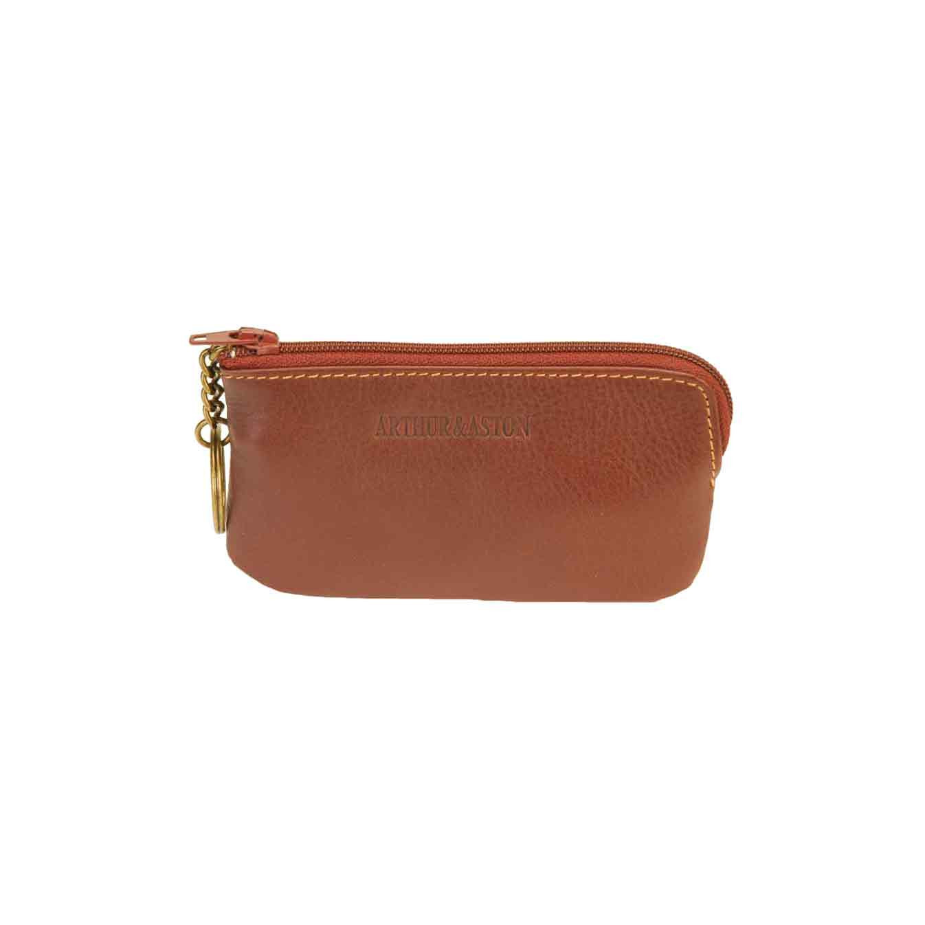 Arthur & Aston Adam Purse Chestnut Leather