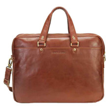 Arthur & Aston Adam Document Holder 2 Pockets Cuir Chestnut