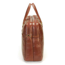 Arthur & Aston Adam Document Holder 2 Pockets Cuir Chestnut