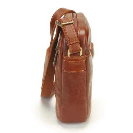 Arthur & Aston Adam Crossbody Leather Bag 2218-04 Chestnut