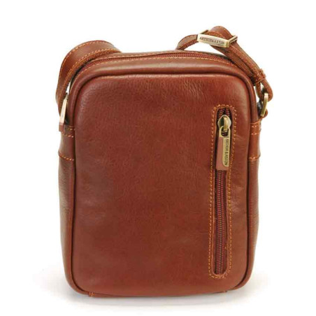 Arthur & Aston Adam Crossbody Leather Bag 2218-04 Chestnut