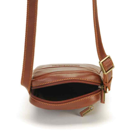 Arthur & Aston Adam Crossbody Leather Bag 2218-04 Chestnut