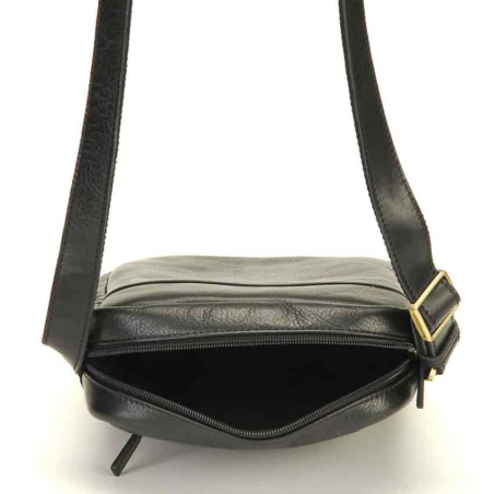Arthur & Aston Adam Crossbody Leather Bag 2218-05 Black