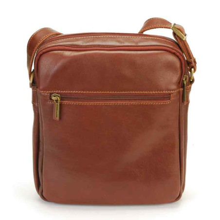 Arthur & Aston Adam Crossbody Leather Bag 2218-06 Chestnut