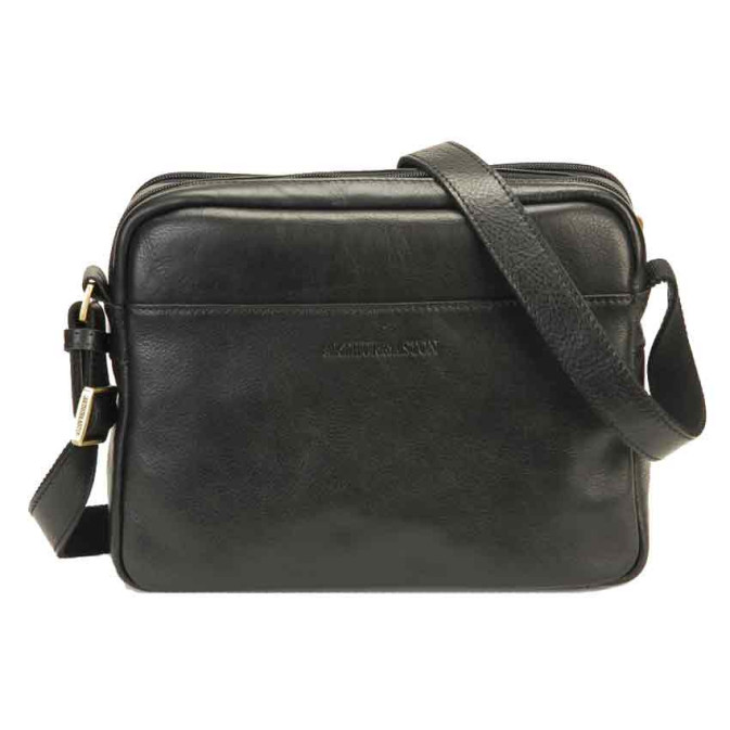 Arthur & Aston Adam Satchel Leather 2218-08 Black