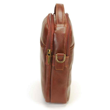 Arthur & Aston Adam Crossbody Leather Bag 2218-10 Chestnut