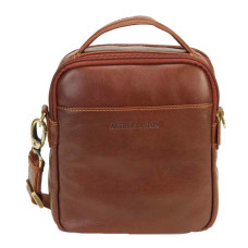 Arthur & Aston Adam Crossbody Leather Bag 2218-10 Chestnut