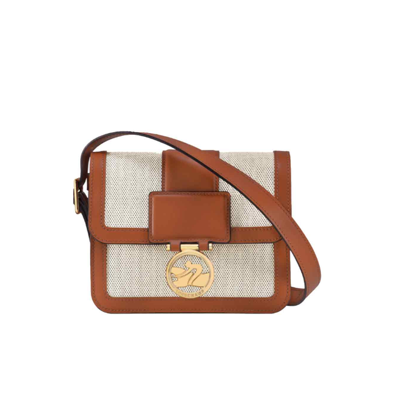 Longchamp Box-Trot Crossbody Bag Cognac
