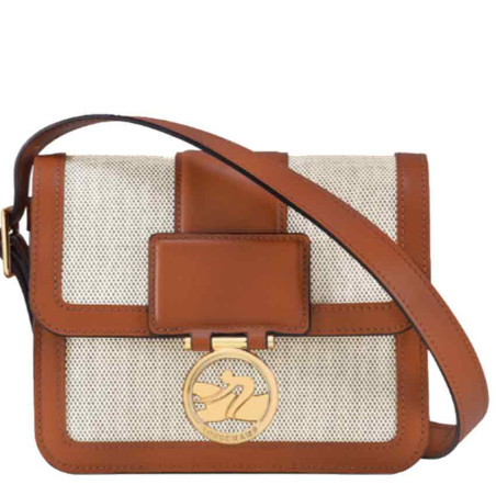 Longchamp Box-Trot Crossbody Bag Cognac