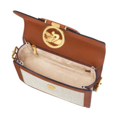 Longchamp Box-Trot Sac Porté Travers S Cognac intérieur