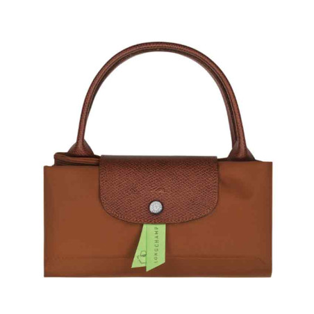 Longchamp Le Pliage Green Sac À Main M Cognac plié