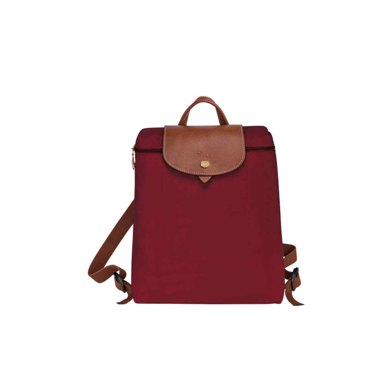 Longchamp The Original Folding Red Backpack display picture 2