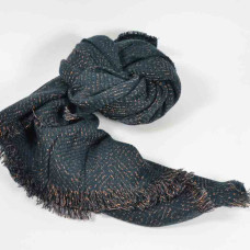Farfouillette Stockholm Scarf Shawl Shiny Wool Navy